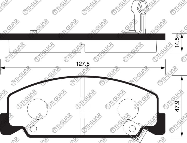 Тормозные колодки TG-0091/PN0091* Ti·GUAR